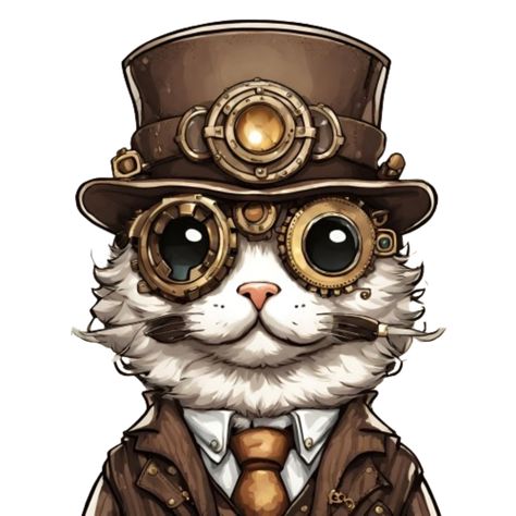 Step into the world of whimsical steampunk with our unique ferret t-shirt design! Featuring a charming ferret decked out in Victorian-era gears and gadgets, this shirt is perfect for lovers of both steampunk and adorable pets. Add a touch of eccentricity to your wardrobe with this one-of-a-kind tee. Steampunk Ferret, Steampunk Printables, Neo Victorian, Ferret, Otters, Victorian Era, Alternative Fashion, Victorian Fashion, Shirt Designs