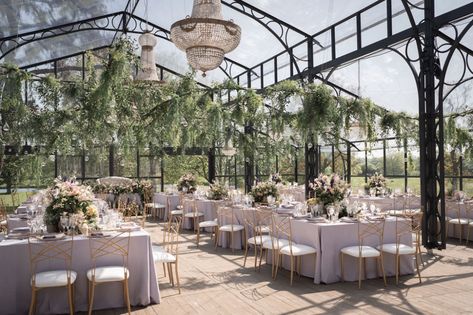 Glass Room Wedding, Orangery Wedding Decoration, Glass Pavilion Wedding, Orangery Wedding Uk, Garden House Wedding, Glass House Wedding Decor, Glass Building Wedding, Glasshouse Wedding Decor, Conservatory Wedding Reception