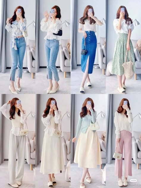 Spring Outfits Japan, Womens Trendy Dresses, Fasion Outfits, Korean Fashion Dress, Designer Party Wear Dresses, Stylish Work Outfits, Prom Dresses With Sleeves, Stylish Clothes For Women, Set Outfit