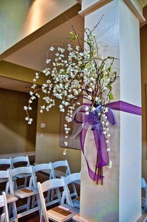 Pillar Decorations Columns, Garden Ballroom, Broccoli Bread, Column Decor, Pillar Decorations, Wedding Columns, Wedding Pillars, Christening Decorations, Wedding Background Decoration