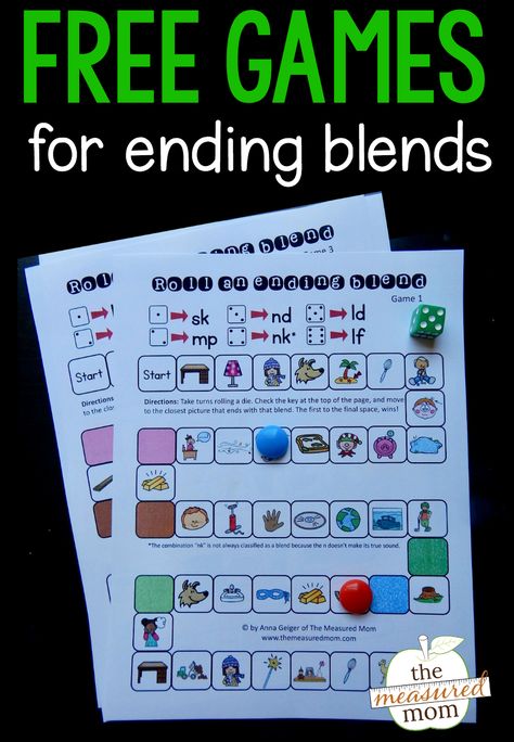 Ending Blends, The Measured Mom, Measured Mom, Blends Activities, No Prep Activities, Letter Blends, Blends And Digraphs, Prep Activities, Teaching Spelling