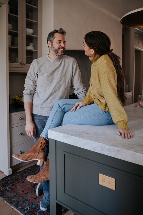 Cabinet Overlays, Green Kitchen Cabinet, Modern Cottage Kitchen, Taupe Paint Colors, Taupe Paint, Colonial Kitchen, Tabletop Firepit, Nugget Ice Maker, Engineer Prints