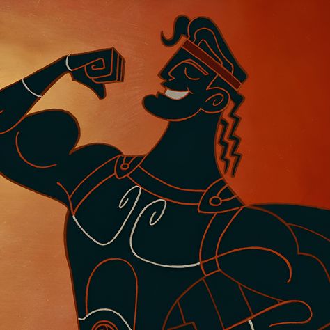 From animated Disney film, “Hercules” (1997). Hercules Aesthetic, Hercules 1997, Hercules Disney, Disney Hercules, Disney Film, Old Disney, Disney Films, Disney Fan Art, Character Aesthetic