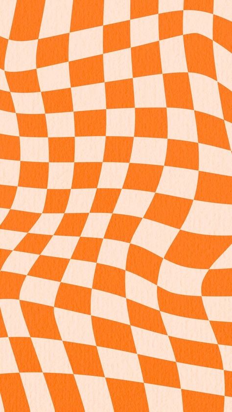 Deco Orange, Checker Wallpaper, Free Aesthetic, Hippie Wallpaper, Orange Aesthetic, Preppy Wallpaper, Orange Wallpaper, Phone Wallpaper Patterns, Images Esthétiques