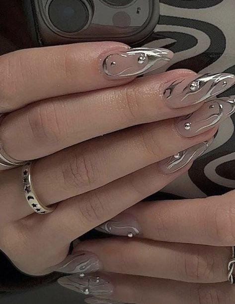 Nails And Rings, Concert Nails, Hello Nails, Pretty Gel Nails, Soft Nails, Kawaii Nails, Dream Nails, Funky Nails, Chic Nails