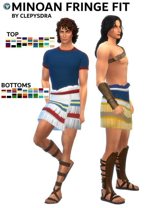 Sims 4 Stone Age Clothes, Sims 4 Ancient Greek Cc, Ts4 Ancient Greece Cc, Minoan Warrior, Sims 4 Early Civilization Cc, Sims 4 Prehistoric Clothes, Medieval Apocalypse, Sims Wardrobe, Ts4 Medieval