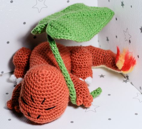 Charmander Crochet Pattern, Crochet Charmander, Charmander Crochet, Charmander Amigurumi, Handmade Plushies, Origin Story, Crochet Inspiration, Pokemon, Amigurumi