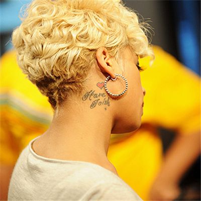 Keisha Cole Faith Tattoo Designs, Shaved Head Designs, Faith Tattoo, Keyshia Cole, Celebrity Tattoos, African American Hairstyles, Hair Envy, Love Hair, Neck Tattoo