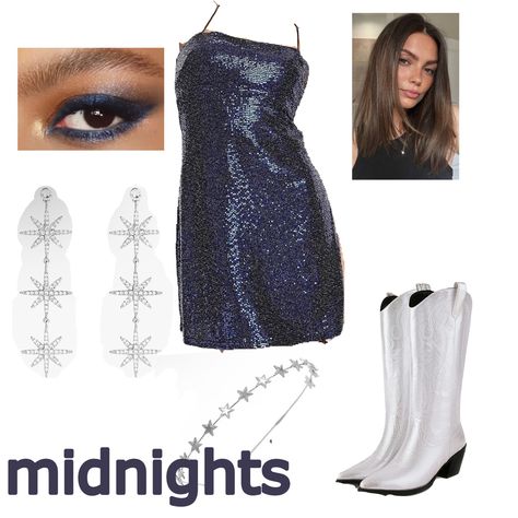 Midnights Outfit Taylor Swift Ideas, Taylor Swift Inspired Outfits Midnight, Sunshine And Midnight Rain Costume Taylor Swift, Midnights Taylor Swift Costume, Midnights Dress Taylor Swift, Midnights Eras Outfit, Midnights Outfits Taylor Swift, Taylor Swift Eras Tour Outfit Ideas Midnights, Midnights Outfit Taylor Swift