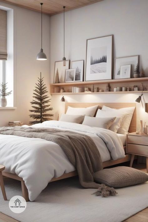 Winter is here, and it’s time to cozy up! Create a serene sanctuary with Nordic-inspired designs. Use natural materials, soft textures, and a minimalist approach to bring warmth into your space. Let your bedroom reflect the beauty of Scandinavian aesthetics this winter. Dive into these ideas for a perfect hygge retreat!#ScandinavianDesign #HyggeLife #WinterSanctuary #CozyVibes #HomeDecor Nordic Bedroom Scandinavian, Bedroom Ideas Cozy Warm, Hygge Decor Bedroom, Cozy Scandinavian Bedroom, Cozy Bedroom Aesthetic, Hygge Interior, Hygge Aesthetic, Hygge Bedroom, Comfy Space