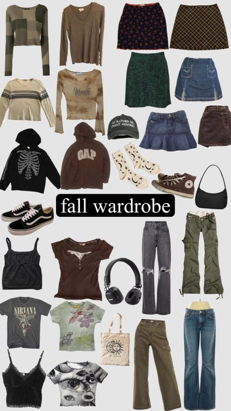 #outfits #clothes #fall #aesthetic #collage #autumn #vintage #love Fall Outfits Aesthetic Collage, Fall Clothing Aesthetic Grunge, Clothes Collage Aesthetic, Aesthetic Fall Outfits Vintage, Aesthetic Outfits Collage, Fall Aesthetic Outfit Vintage, Fall Outfits Aesthetic Vintage, Outfit Collage Aesthetic, Fall Aesthetic Collage