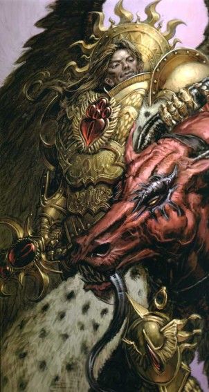 Warhammer 40k: Primarch Sanguinius Wh40k Sanguinius, Primarch Sanguinius, Warhammer 40k Blood Angels, Grim Dark, 40k Art, The Horus Heresy, Warhammer 40k Art, Horus Heresy, Warhammer 30k