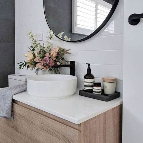 Renovator Store on Instagram: “Black tapware is now a very popular choice for bathroom renovations, would you install a black tapware in your bathroom or kitchen?” Tapware Bathroom, Black Tapware, Minimalist Bathroom Design, Small Remodel, Bathroom Mirror Cabinet, Vanity Decor, Apartment Bathroom, Trendy Bathroom, Bad Design