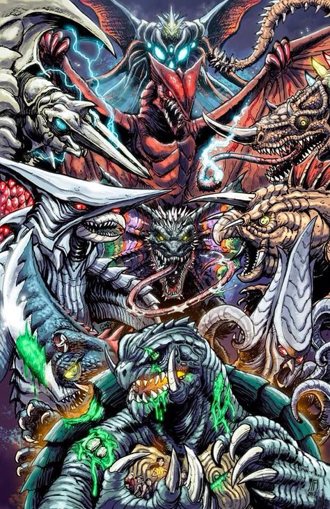 Gamera Big Monsters, Giant Creatures, Giant Monster Movies, Monster Verse, Godzilla Funny, Kong Godzilla, Godzilla Comics, Strange Beasts, Godzilla Wallpaper