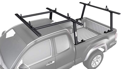 Amazon.com: AA-Racks Model APX25-E Aluminum Pickup Truck Ladder Rack w/Cantilever Extension - Sandy Black: Automotive Cantilever Extension, Kayak Rack For Truck, Ladder Rack Truck, Ford Sport Trac, Camper Steps, Kayak Ideas, Truck Roof Rack, Ford Sport, Canvas Canopy