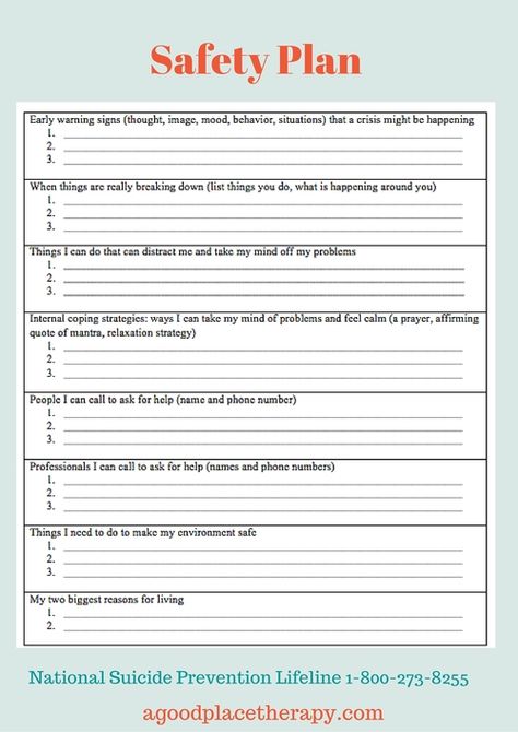 An example of a safety plan. To download as a PDF, click here Safety Plan Template, Safety Plan, Relapse Prevention, Mental Health Crisis, Mental Health Counseling, School Social Work, Therapeutic Activities, Counseling Activities, Therapy Counseling