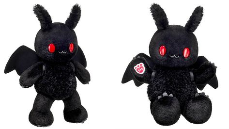 Mothman plush by Build-A-Bear unveiled, but cryptid creature is already gone Mothman Plush, Moth Man, The Mothman, Kids Halloween Gifts, Animal Pillow, Soft Stuffed Animals, Blue Gift, Cute Stuffed Animals, Build A Bear