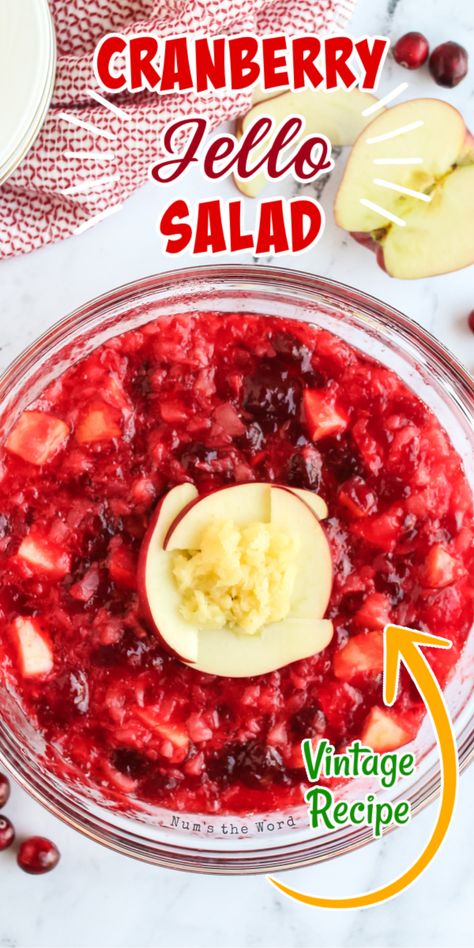 Cranberry Apple Pineapple Jello Salad, Cranberry Apple Jello Salad 12 Tomatoes, Jello Cranberry Salad Thanksgiving, Hello Cranberry Salad, Dole Cranberry Jello Salad, Cranberry Apple Jello Salad Recipe, Cranberry Congealed Salad Recipes, Apple And Cranberry Salad, Thanksgiving Jello Mold