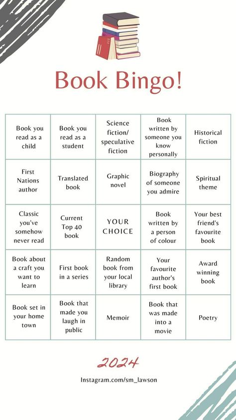 Book Bingo, John Grisham Books, Challenge List, Reading Bingo, Reading List Challenge, Book Reading Journal, Book Club Meeting, Recommended Books, Book Discussion