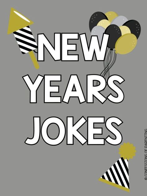 Ready to get your New Years popping? These New Years jokes are just what you are searching for! Best be on your toes to start the year off right with some fun and laugher with these New Years Jokes that you are going to love. New Year Puns, New Years Jokes, Toddler Jokes, New Years Resolution Funny, New Year Jokes, Halloween Jokes, Funny New Year, New Year’s Day, New Year's Eve Celebrations