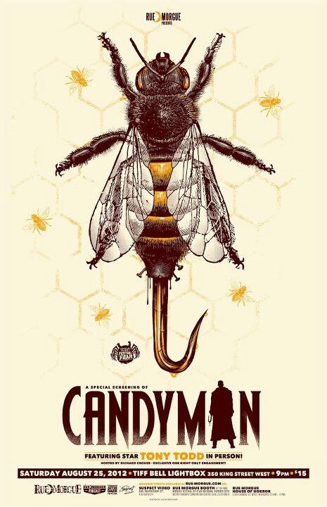 Candyman Candy Man, Movie Tattoos, I Love Cinema, Horror Posters, Horror Tattoo, Horror Movie Art, Horror House, Horror Icons, Horror Movie Posters