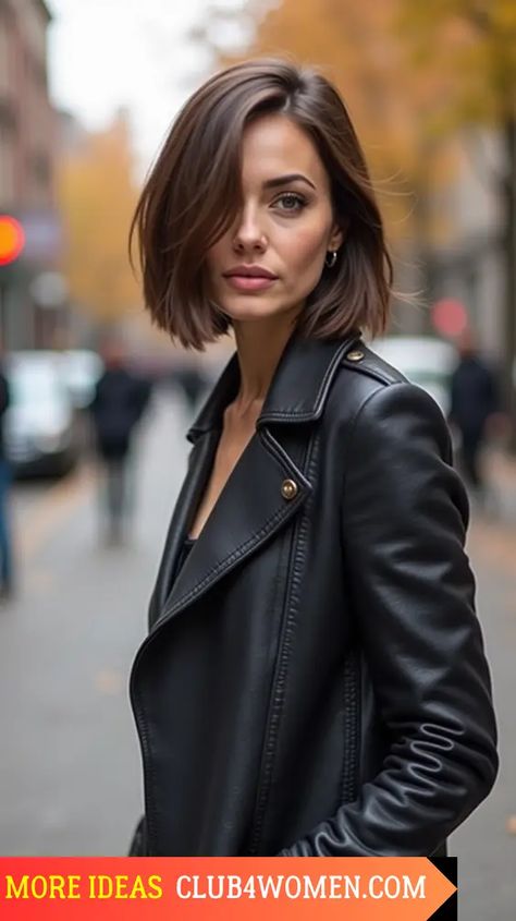 23 Top Men’s Fall Haircuts for 2024: From Fades to Textured Styles Fall Bob, Brunette Bob Haircut, Fall Brunette, Brunette Tones, Fall Haircut, Sleek Short Hair, Fine Straight Hair, Corte Bob, Fall Hair Cuts