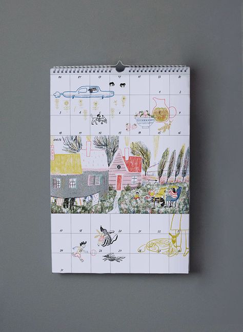 Calendar Design Inspiration, Artist Calendar, 달력 디자인, Dog Calendar, Modern Graphic Art, Calendar 2017, Diy Calendar, Mini Calendars, Artist Sketchbook