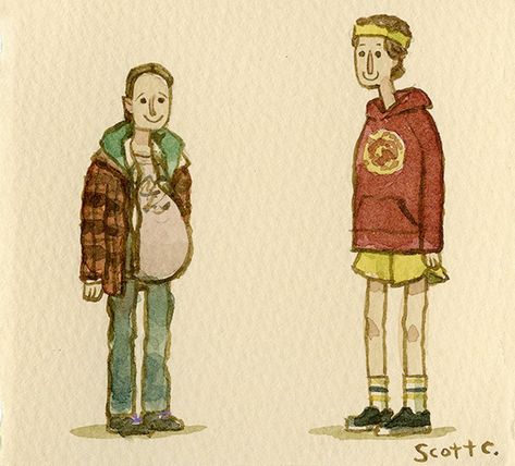 Great Showdowns, Juno Movie, Scott C, Nostalgic Art, Film History, Cute Doodle Art, Scott Pilgrim, Film Art, First Art