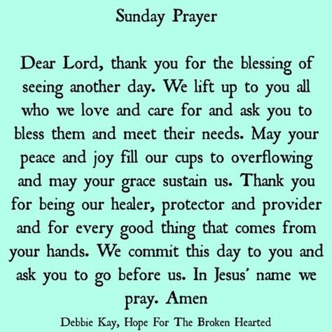 10 Best Sunday Prayers To Start Your Day Sunday Prayers, Sunday Morning Prayer, Afternoon Greetings, Afternoon Prayer, Spiritual Ideas, Prayer Prompts, Sunday Prayer, Sunday Quotes Funny, Weekday Quotes