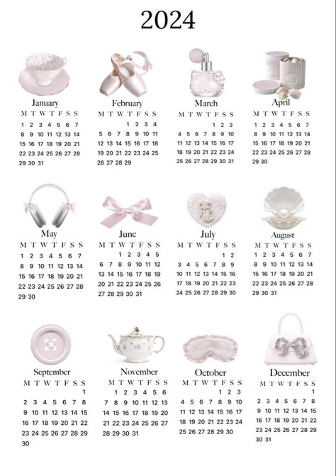 Girl Must Haves, Pink Calendar, 달력 디자인, Cute Calendar, Cute Poster, Current Trends, Calendar Design, Live Your Best Life, Room Posters