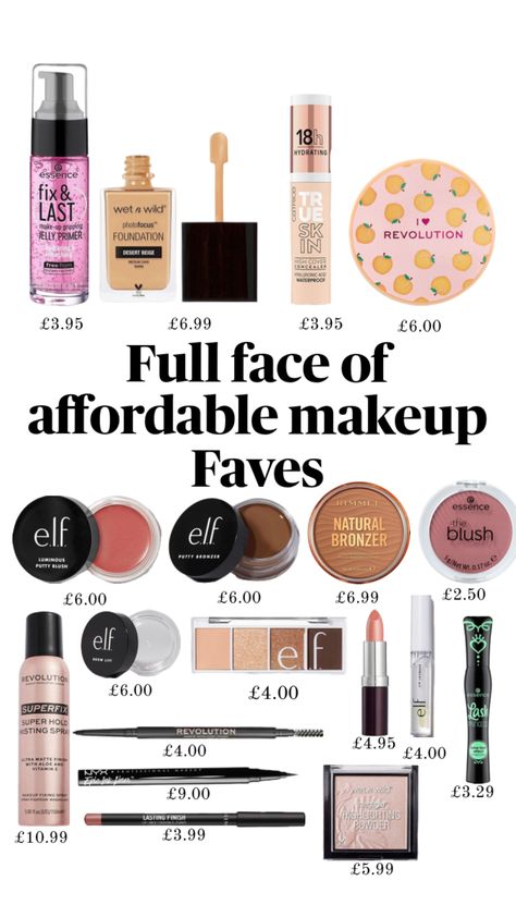 Drugstore makeup faves #makeup #makeupproducts #inspo #beauty The Best Drugstore Makeup, Drugstore Makeup For Acne Prone Skin, Good Drugstore Makeup, Drugstore Makeup Must Haves, Walmart Makeup, Concealer Tips, Pro Makeup Tips, Affordable Makeup Brands, Dish Gloves