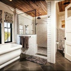 Life of Splendor Christmas Line - thewhitebuffalostylingco.com Beautiful Master Bathrooms, Tub Bathroom, Bilik Mandi, Bad Inspiration, Bathroom Remodel Designs, Hus Inspiration, Dream Bathrooms, Bathroom Layout, Design Del Prodotto