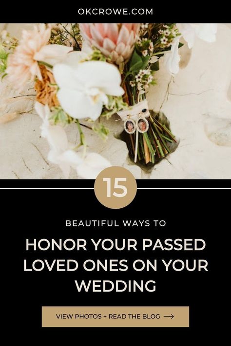 There are many ways to honor and remember the people who have made a significant impact on our lives. Here are 15 ways to remember passed loved ones at your wedding. I’m Rachael Crowe, a Chattanooga and New York City wedding photographer.  Learn more at okcrowe.com Honoring Passed Loved Ones At Wedding, Remembering Loved Ones Passed Wedding, Honoring Loved Ones At Wedding, Mother Son Dance, New York City Wedding, Unity Ceremony, Memorial Candle, Moment Of Silence, Wedding People