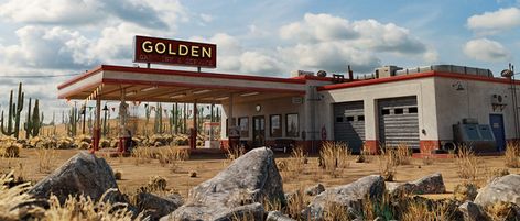 Desert Map, Desert Artwork, Desert Bar, Sci Fi Aesthetic, Furniture Design Sketches, Environment Props, Cafe Shop Design, Substance Painter, Lego Worlds