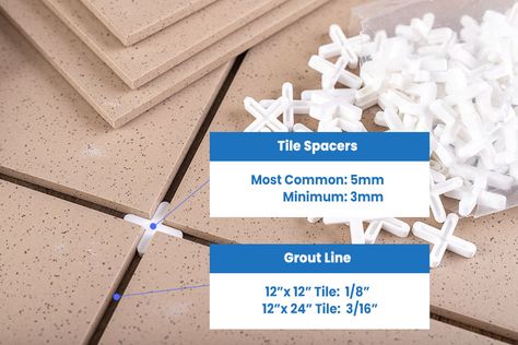 Tile spacer and grout line sizes Types Of Floor Tiles, Rectangular Tiles, Tile Spacers, Shower Floor Tile, Floor Tile Design, Small Showers, Best Floor Tiles, Small Tiles, Wet Floor