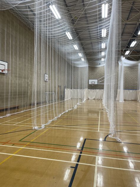 Sports cricket hall Indoor Cricket, Cricket Practice, Cricket Nets, Pvc Storage, Sports Hall, Leisure Center, Batting Cages, City Road, Sport Hall