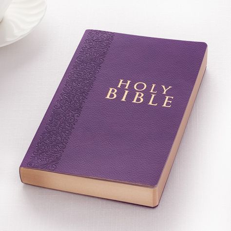 Purple Bible, Bible Kjv, Christian Art Gifts, Purple Stuff, Purple Things, Leather Bible, Collage Board, Fav Color, Budget Gift