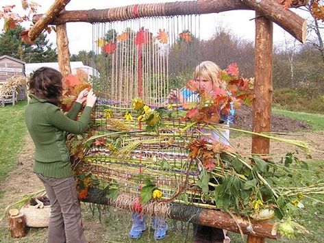 Cherry Bark, Sensory Garden, Children's Garden, Natural Playground, Grasses Garden, Outdoor Classroom, School Garden, Wool Roving, Forest School