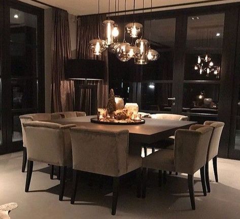 Dinning Room Design, Small Kitchens, Dining Room Interiors, Luxury Dining Room, The Dining Room, Luxury Dining, Dining Room Inspiration, Dining Table Design, Dream House Interior