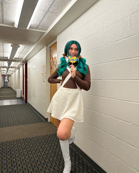 Oompa Loompa Costume Women, Oompa Loompa Makeup, Ompa Lumpa Costume, Ompa Lumpa, Oompa Loompa Costume, Umpa Lumpa, Wonka Costume, Willy Wonka Costume, Oompa Loompa