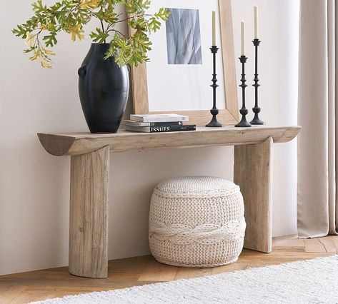 How to Choose the Right Console Table How To Style An Entry Table, Entrance Console Table Decor, Pottery Barn Console Table, Tv Console Styling, Wood Foyer Table, Sunny Decor, Suburbs House, Sofa Table Styling, Hallway Console Table