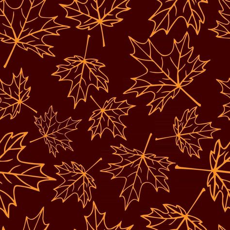 Seamless pattern with autumn maple leaves. Thanksgiving Pattern, Maple Leaves, Maple Leaf, Seamless Pattern, Premium Vector, Seamless Patterns, Vector Art, Vector Free, Quilting