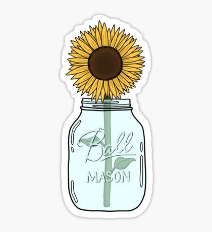 Sunflower Sticker Stickers Cool, Preppy Stickers, Iphone Stickers, Bubble Stickers, Computer Sticker, Tumblr Stickers, Mac Book, Hydroflask Stickers, Phone Stickers