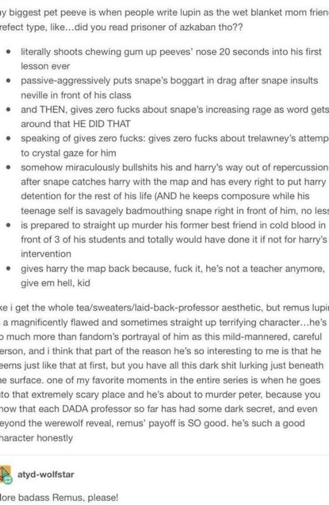 Remus Lupin is badass Tall Remus Lupin, Remus Lupin Scars, Snape Boggart, Remus Kinnie, Hp Facts, Harry Potter Feels, Slytherin Harry Potter, The Prisoner Of Azkaban, Potter Facts