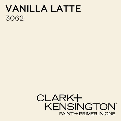 Vanilla Latte 3062 by Clark+Kensington one of the hallway/living area possibilities - the far wall is done up in a kind of mocha brown color and i think this would suit for the default neutral elsewhere.  also it entertains me to have vanilla latte/mocha brown. Vanilla Latte Color Wall, Mocha Icing, Paint Color Pallets, Taupe Paint, Light Blue Paints, Color Palette Living Room, Behance Design, Accent Wall Colors, Blue Ceilings