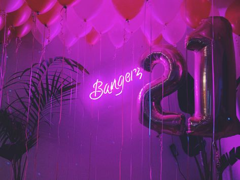 Miley Cyrus Party Theme, Miley Cyrus Birthday Party, Ceiling Balloons, My 21st Birthday, Soundtrack To My Life, The Palms, Pearl Pink, Picture Collage Wall, Collage Wall