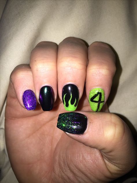 Monster Jam Nails, Monster Truck Nails, Animal Jam, Monster Jam, Best Acrylic Nails, Monster Truck, Bday Party, Beauty Nails, Makeup Nails