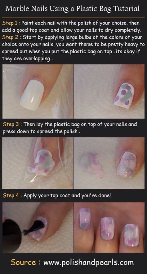 Heaven Nails, Diy Marble, Nail Techniques, Marble Nail Art, Nail Health, Nails Desing, Marble Nails, Simple Nail Designs, Tutorial Diy