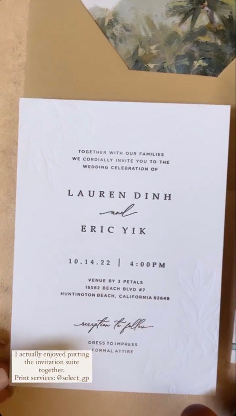 Dinner Party Invitations, Surprise Wedding, Anniversary Dinner, Formal Invitation, Formal Attire, Invitation Suite, Letterpress, Celebrity Weddings, Formal Wear