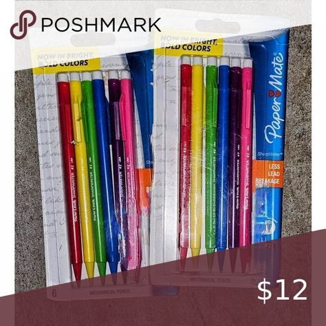 12 Paper Mate Sharpwriter Mechanical Pencil #2 Lead .7 MM Bright Colors SEALED Paper Mate, Ask Me Questions, Mechanical Pencil, Mechanical Pencils, Bright Color, Ask Me, Bold Colors, Bright Colors, Pencil